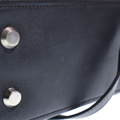 Balenciaga Triangle 2-Way Shoulder Bag Black Leather Silver — view 5