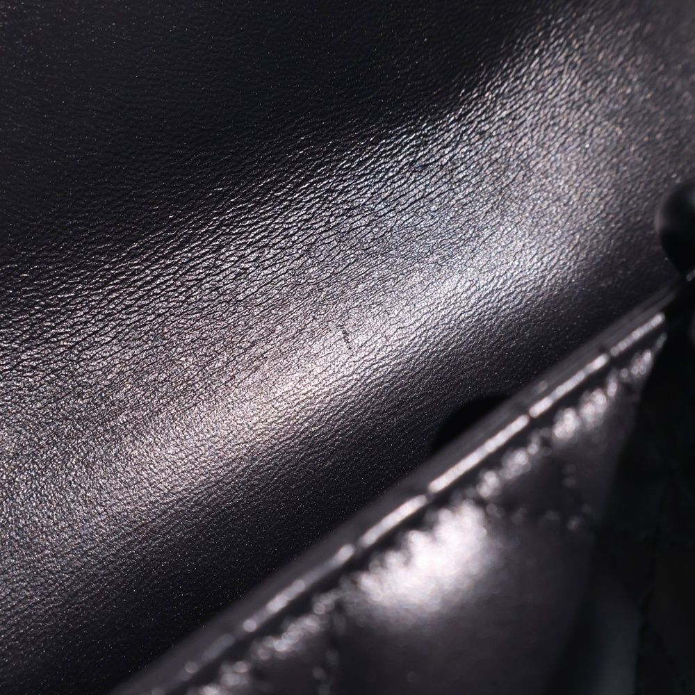 Dior Lady D Joy Cannage 2-Way Shoulder Bag Black Leather — view 5