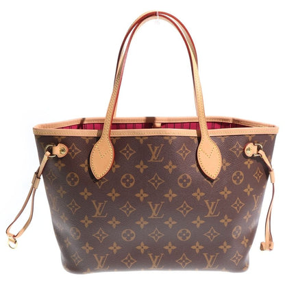 Louis Vuitton Neverfull PM Monogram Leather Hand Tote Gold Brown
