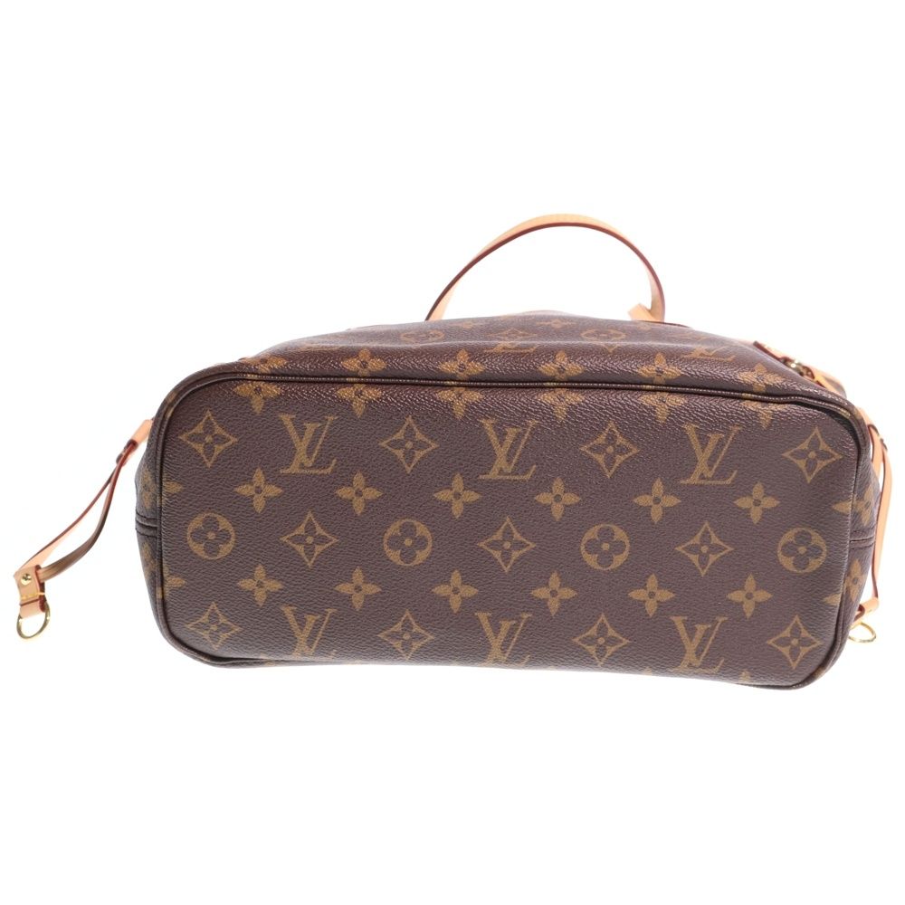Louis Vuitton Neverfull PM Monogram Leather Hand Tote Gold Brown — view 5