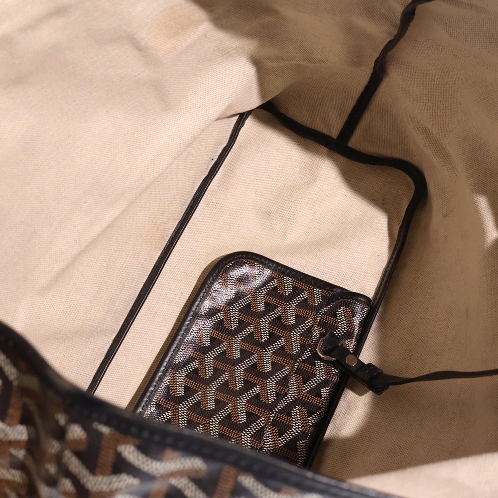 Goyard Saint Louis PM Tote Black Leather — view 4