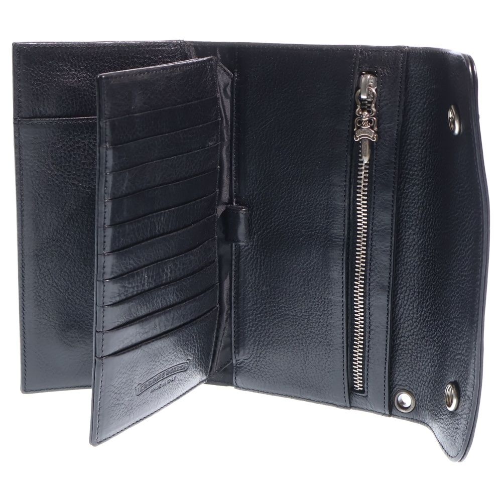 Chrome Hearts Wave Leather Wallet Black — view 4