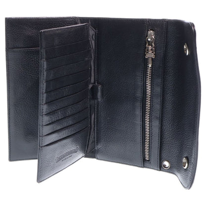 Chrome Hearts Wave Leather Wallet Black — view 4