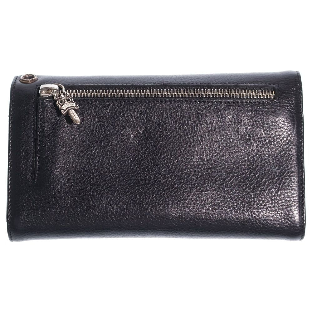 Chrome Hearts Wave Leather Wallet Black — view 2