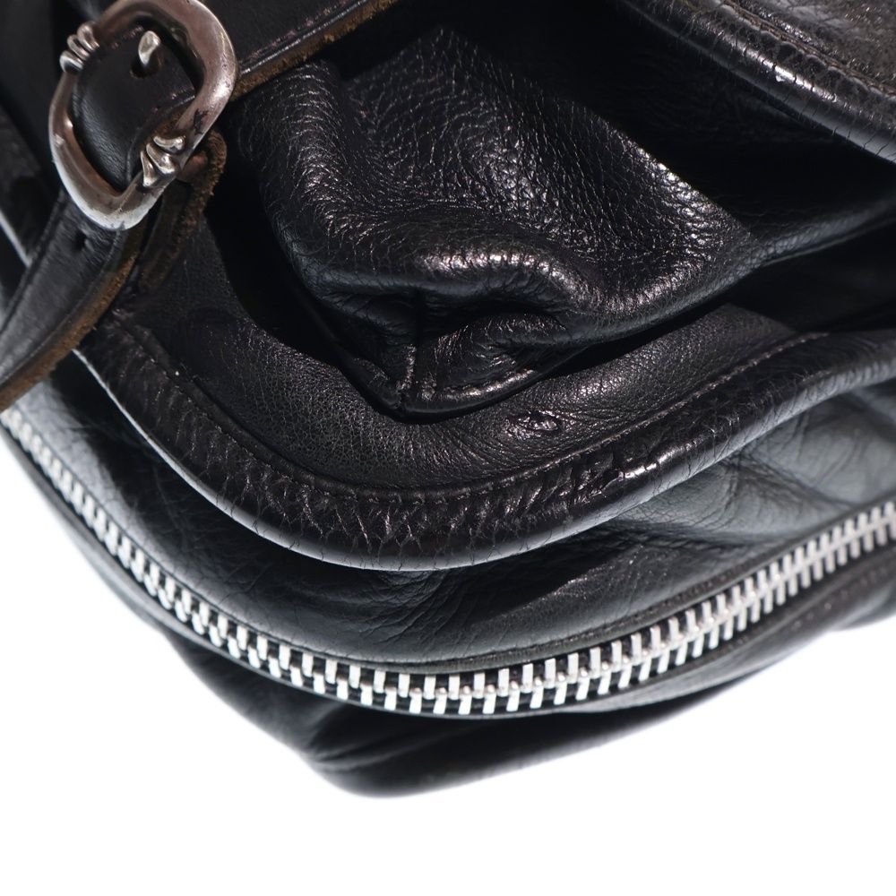 Chrome Hearts Shoulder Bag Tiny Gunslinger Strap Leather Black — view 5