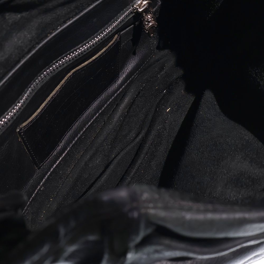 Chrome Hearts Shoulder Bag Tiny Gunslinger Strap Leather Black — view 4