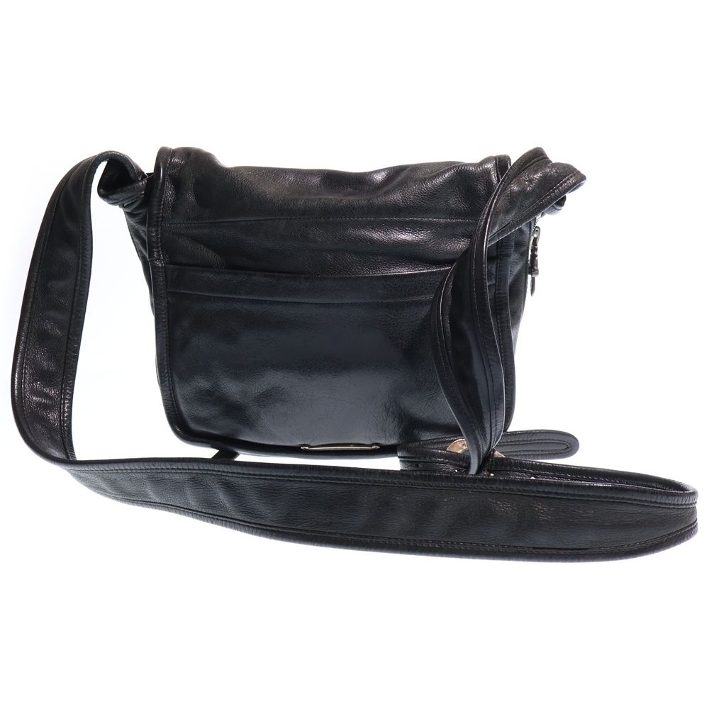 Chrome Hearts Shoulder Bag Tiny Gunslinger Strap Leather Black — view 2
