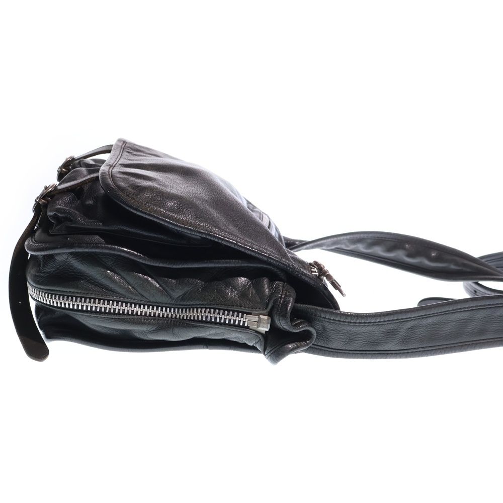 Chrome Hearts Shoulder Bag Tiny Gunslinger Strap Leather Black — view 3