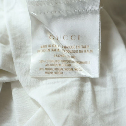 Gucci T-Shirt Interlocking Painted Short Sleeve White — view 7