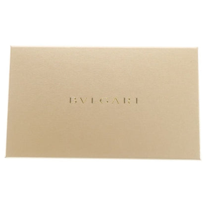 Bvlgari Bifold Wallet Card Case Black Green Leather Silver — view 6