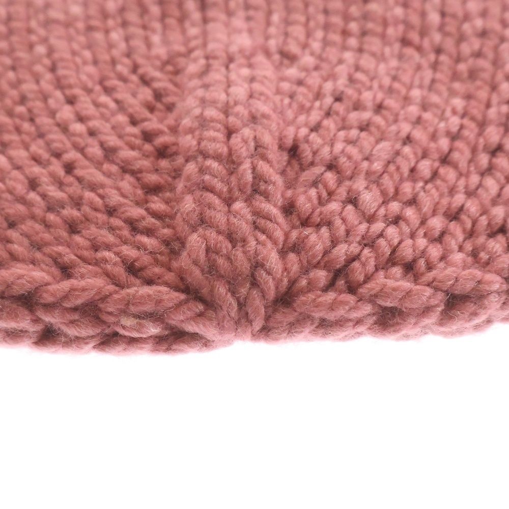 Hermes Joplan Wool Knit Hat Beanie Pink — view 5