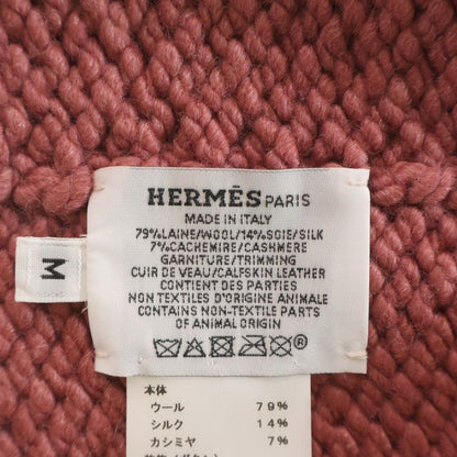 Hermes Joplan Wool Knit Hat Beanie Pink — view 6