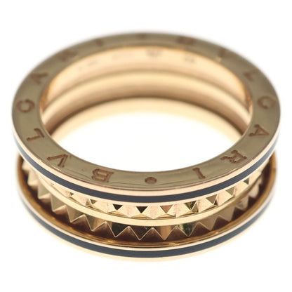 Bvlgari B-zero One Lock Ring 18k Pg Ceramic