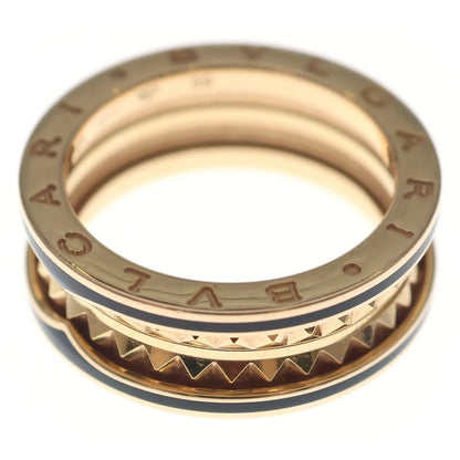 Bvlgari B-zero One Lock Ring 18k Pg Ceramic