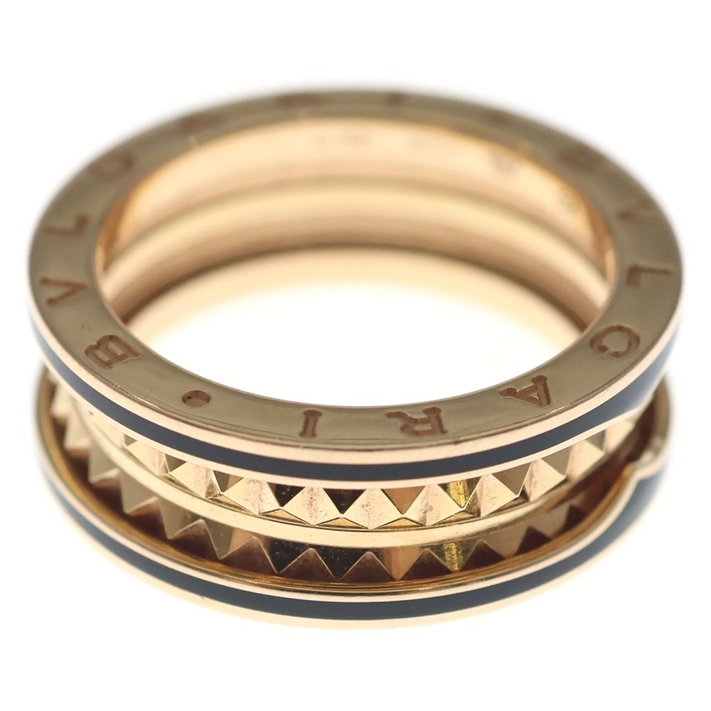 Bvlgari B-zero One Lock Ring 18k Pg Ceramic