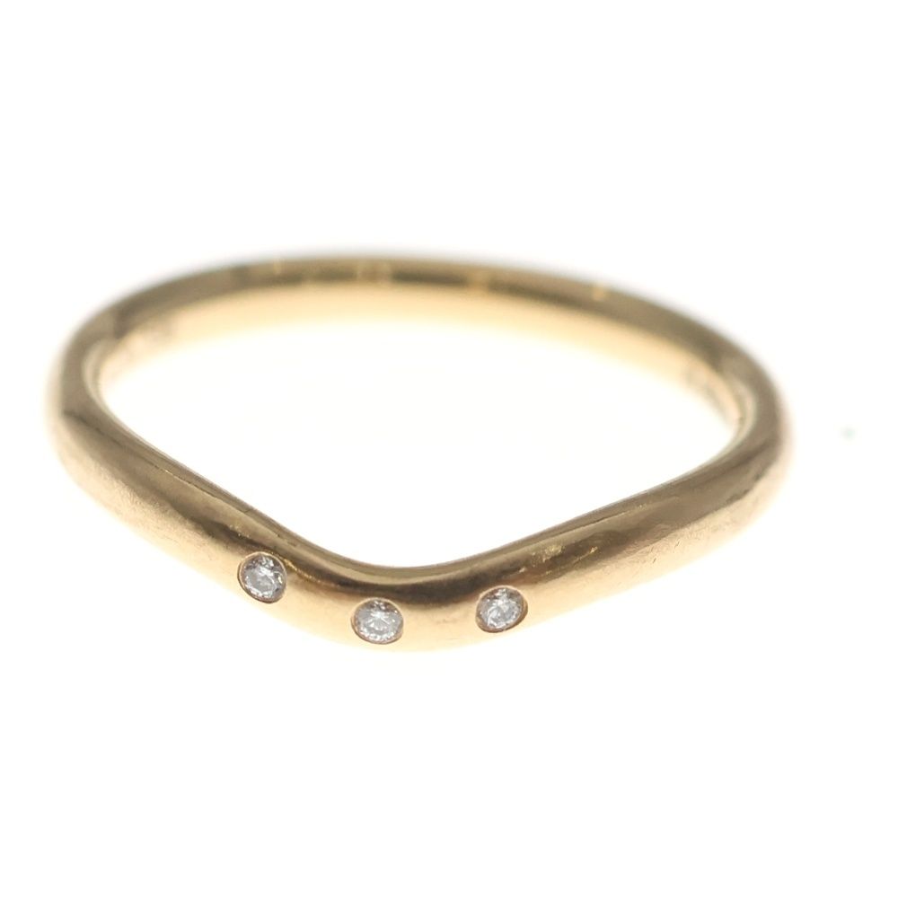 Tiffany & Co Elsa Peretti Curved Band Ring 750 18k PG Pink Gold — view 4