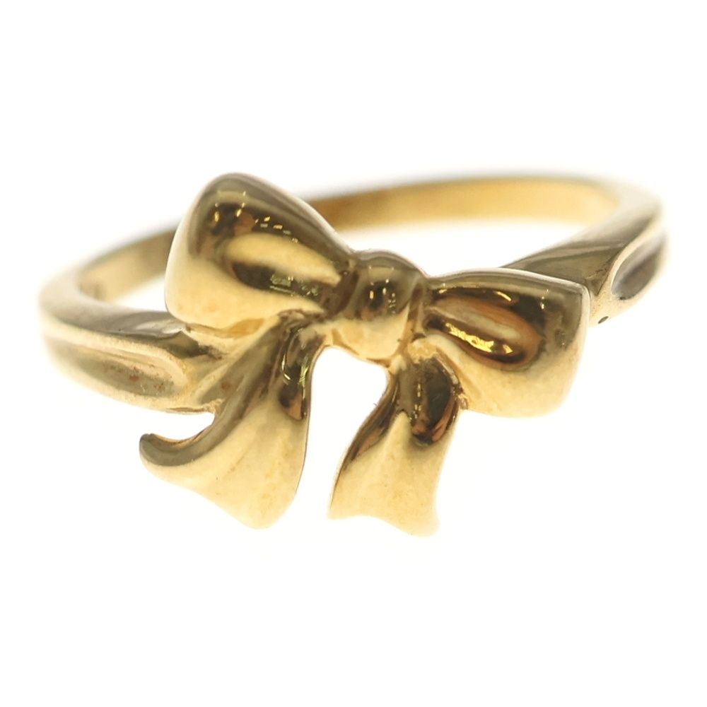 Tiffany & Co Blue Box Bow Ring 18k YG Yellow Gold — view 4