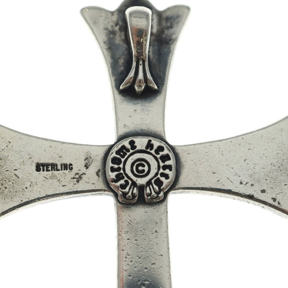 Chrome Hearts CH Crs LG Large CH Cross Pendant Top Silver — view 5