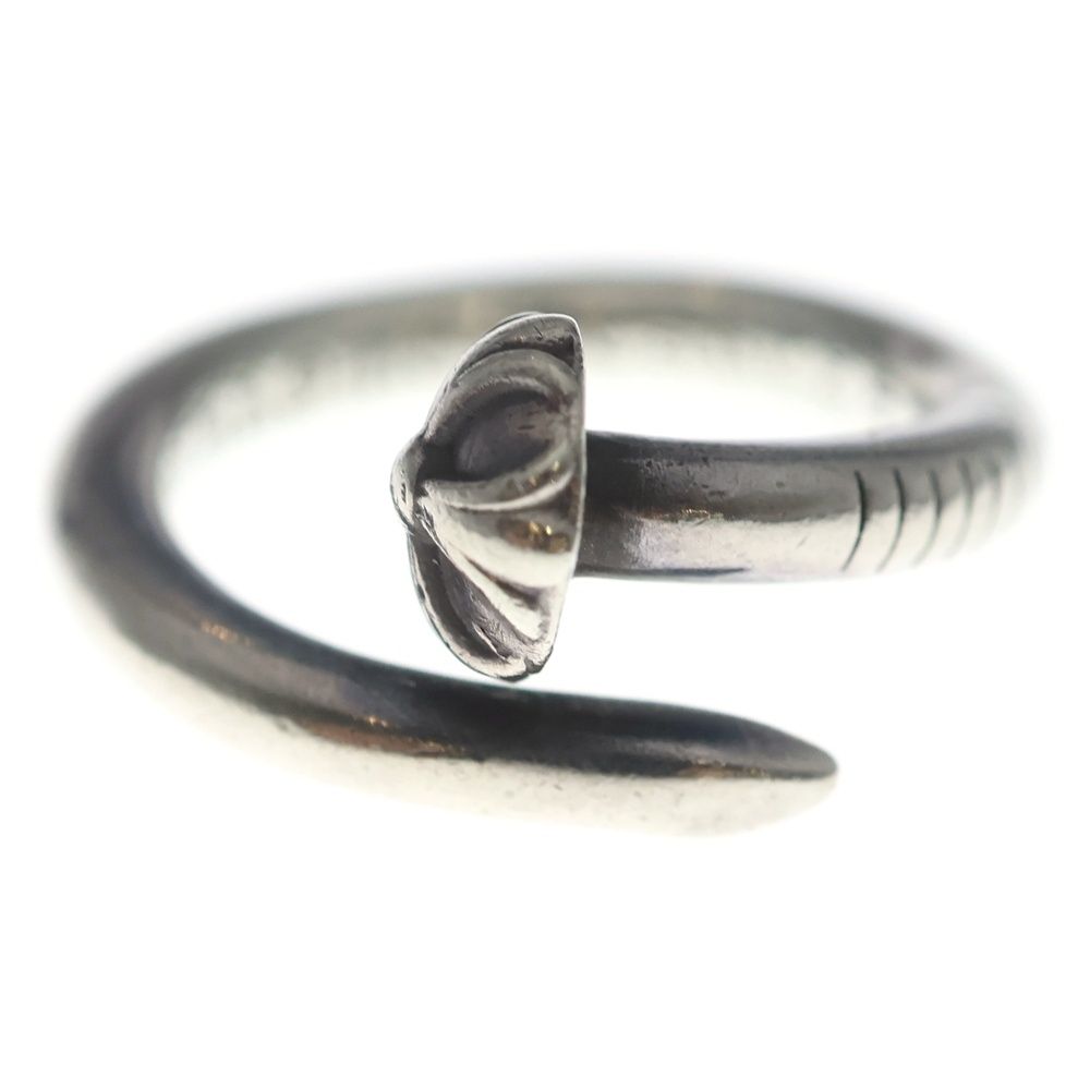 Chrome Hearts Nail Crsball Cross Ball Ring Silver — view 4