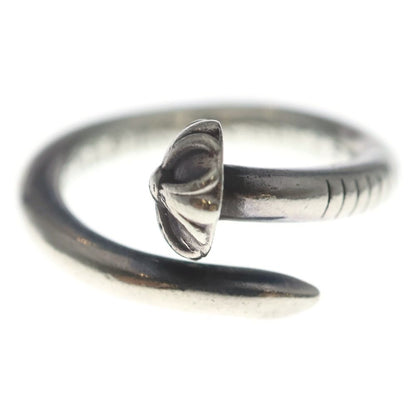 Chrome Hearts Nail Crsball Cross Ball Ring Silver — view 4