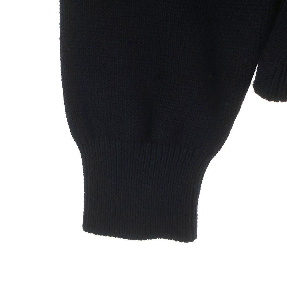 Dior Ribbon Wool Knit Sweater Crew Neck Black — view 5