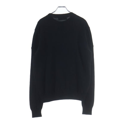 Dior Ribbon Wool Knit Sweater Crew Neck Black — view 2