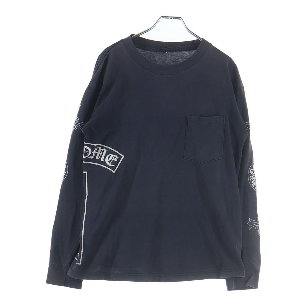 Chrome Hearts Vintage Sleeve CH Cross Print Long T-Shirt