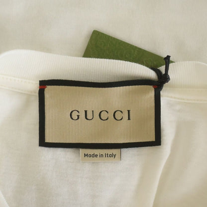Gucci Palm Tree Sequin Short Sleeve T-Shirt White — view 6