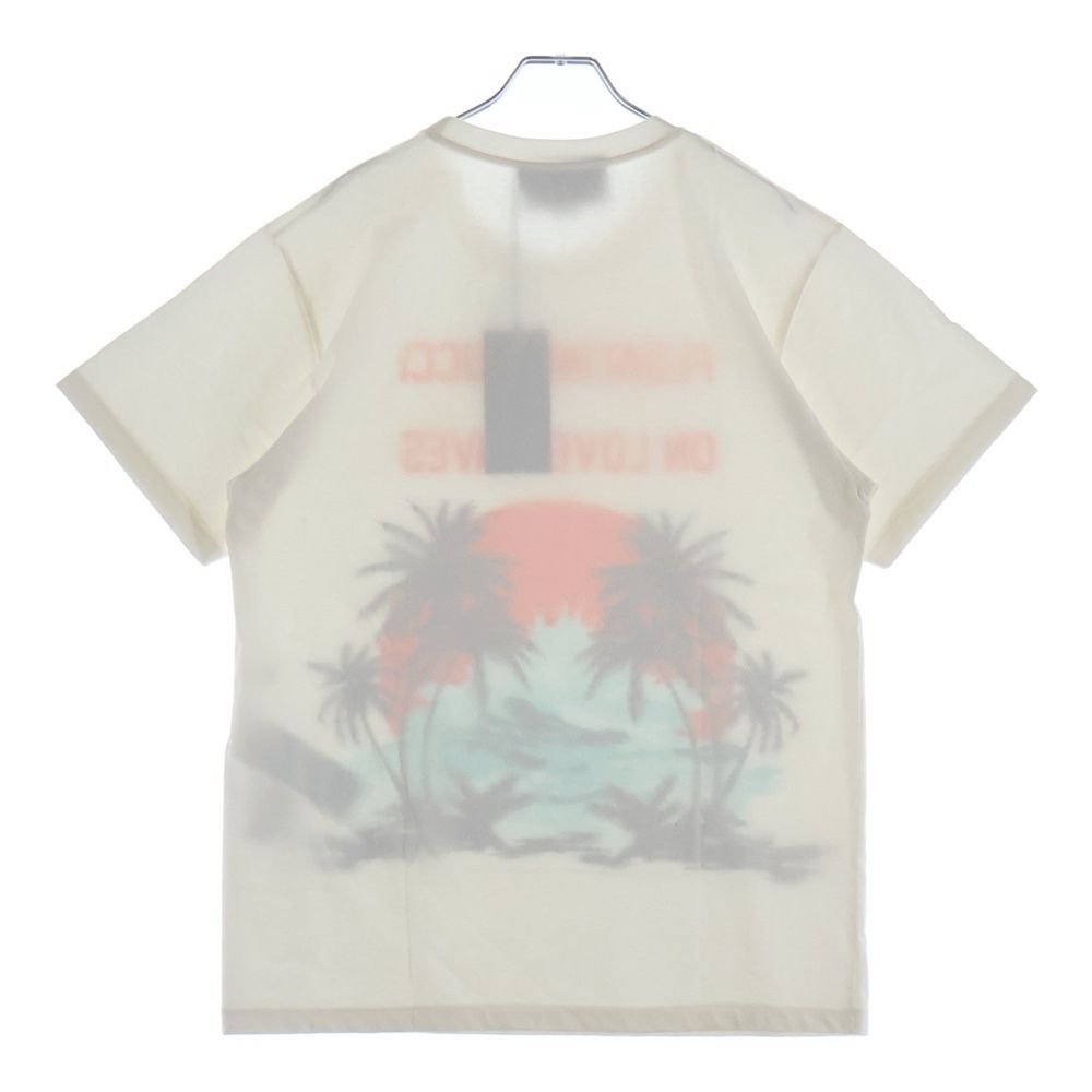 Gucci Palm Tree Sequin Short Sleeve T-Shirt White — view 2