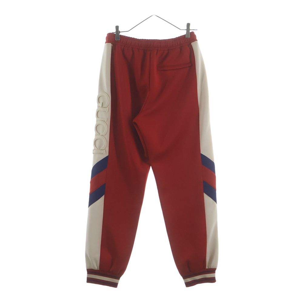 Gucci Neoprene Track Webbed Pant Side Logo Pants Red — view 2