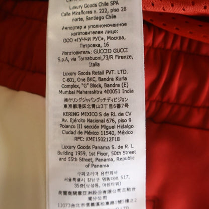 Gucci Neoprene Track Webbed Pant Side Logo Pants Red — view 7