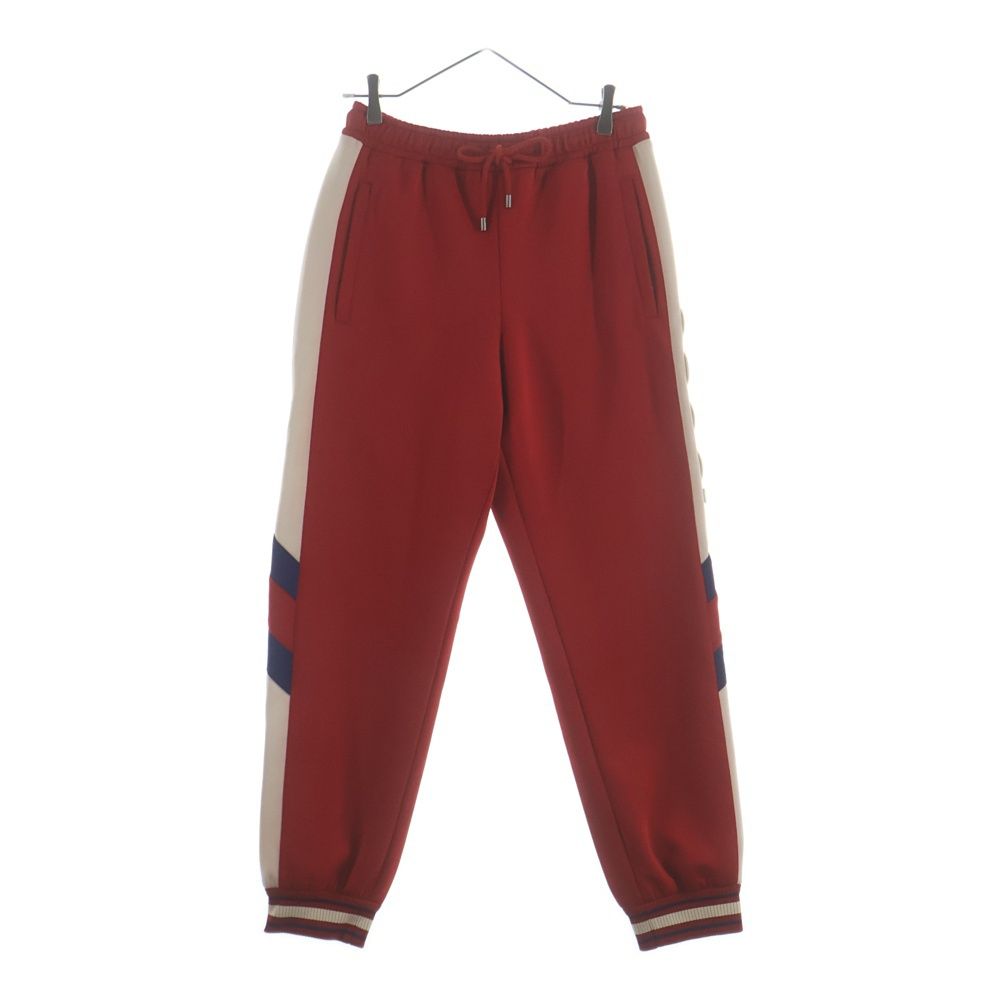Gucci Neoprene Track Webbed Pant Side Logo Pants Red
