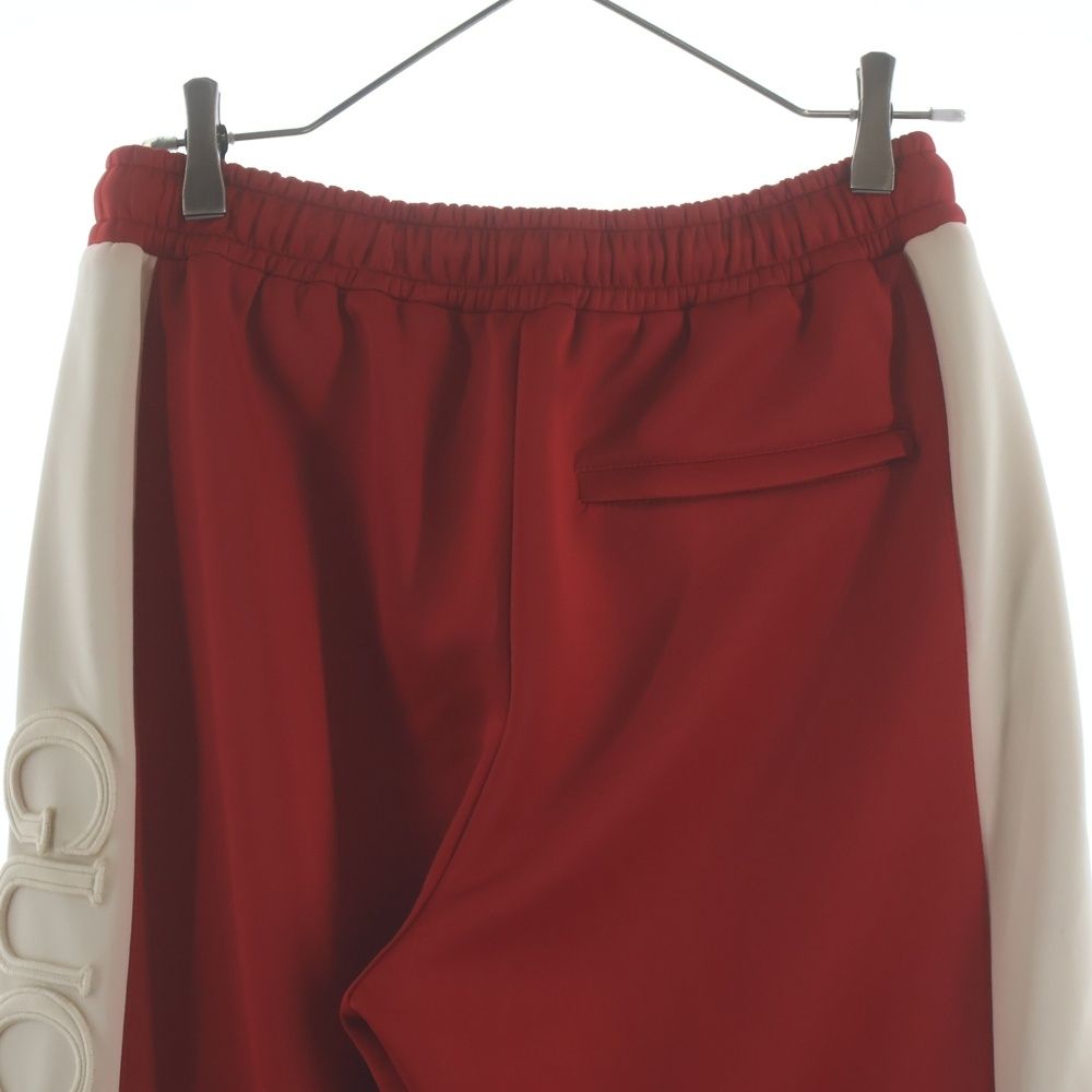 Gucci Neoprene Track Webbed Pant Side Logo Pants Red — view 4