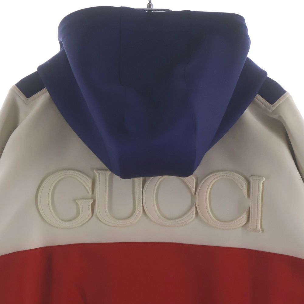 Gucci Neoprene Half Zip Webbed Jacket Napoleon Multicolor — view 4