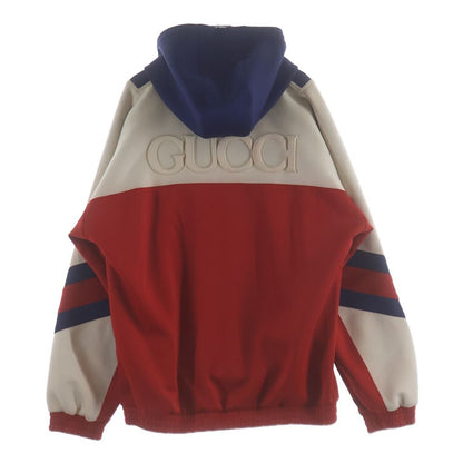 Gucci Neoprene Half Zip Webbed Jacket Napoleon Multicolor