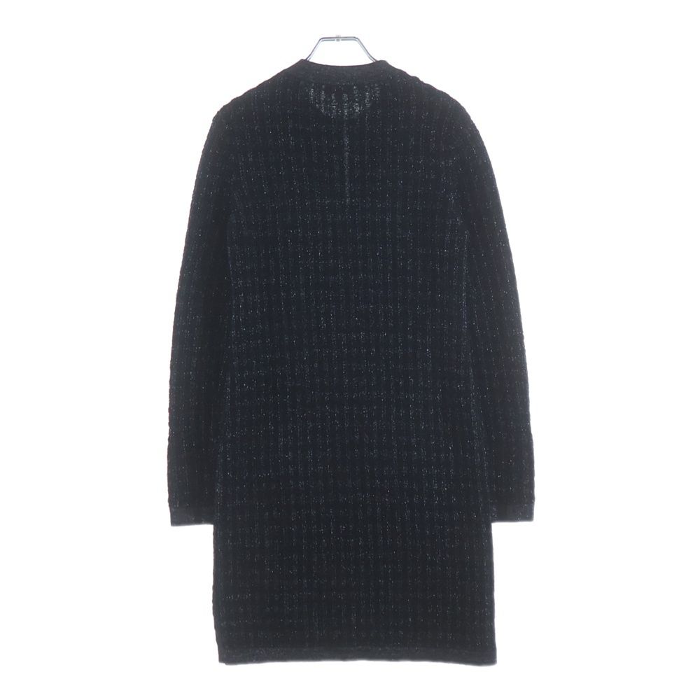 Chanel Tweed Pearl Button Knit Dress Navy — view 2