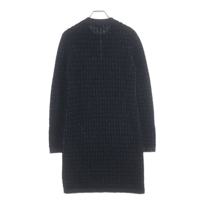Chanel Tweed Pearl Button Knit Dress Navy — view 2