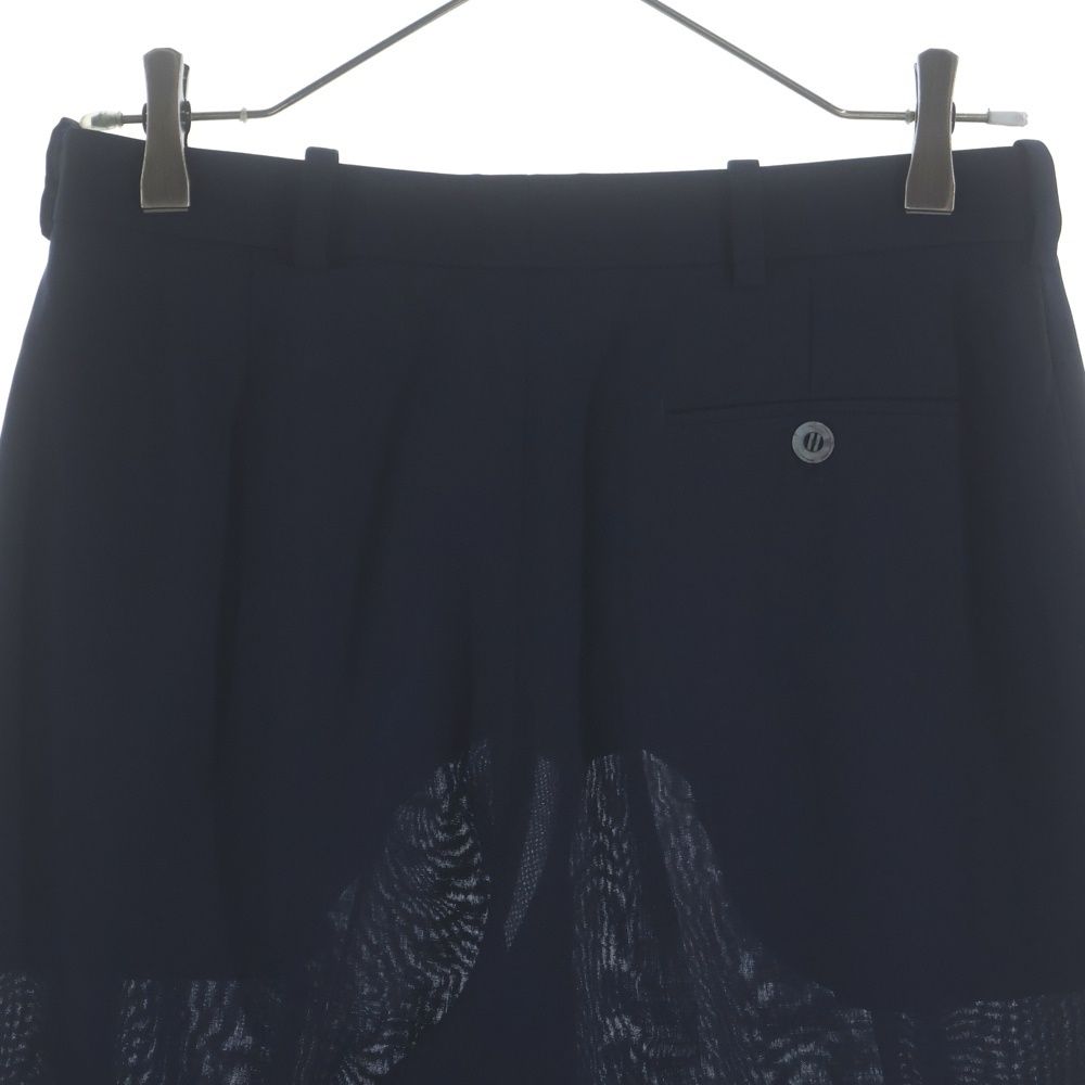 Hermes Wool Cropped Pants Navy — view 4