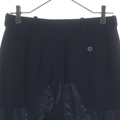 Hermes Wool Cropped Pants Navy — view 4