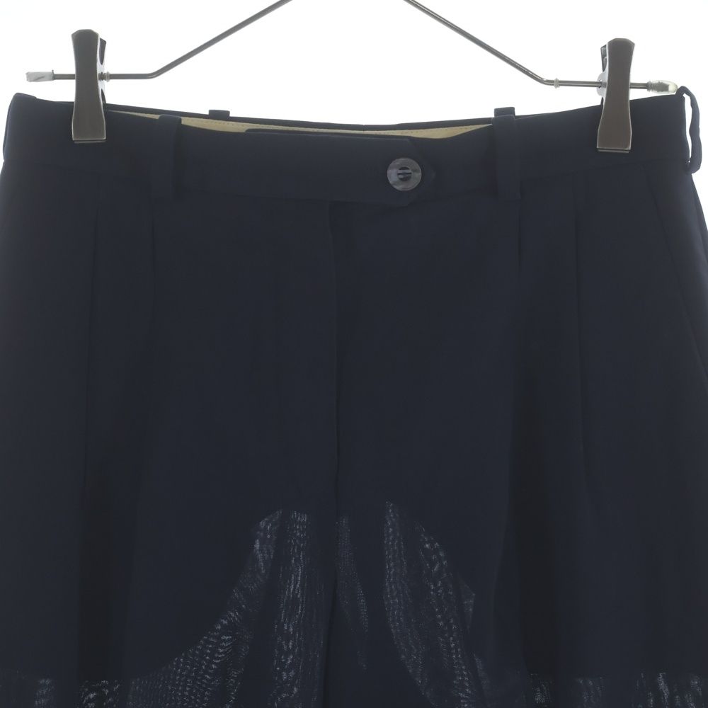 Hermes Wool Cropped Pants Navy — view 3