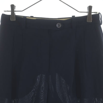 Hermes Wool Cropped Pants Navy — view 3