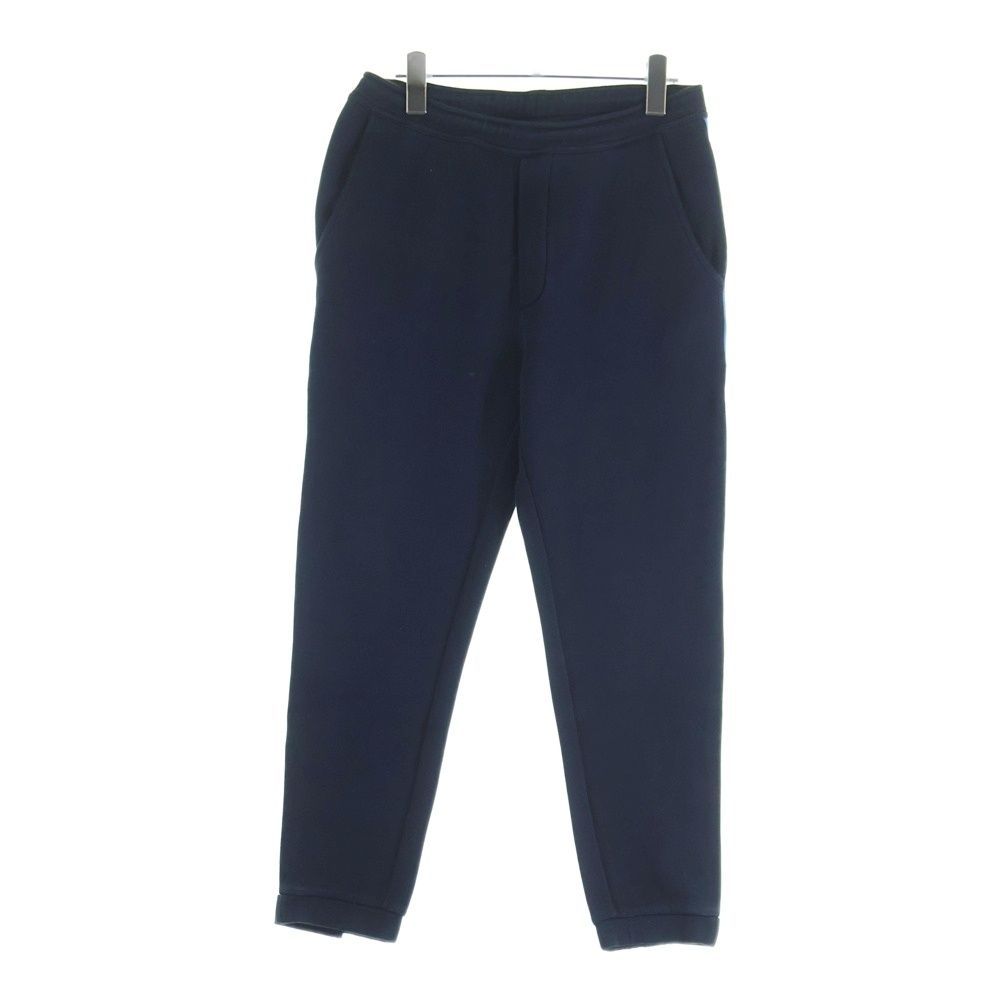 Prada Track Pants Jersey Back Rubber Logo Black