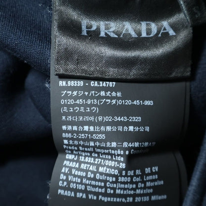 Prada Track Pants Jersey Back Rubber Logo Black — view 8