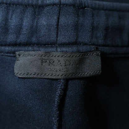 Prada Track Pants Jersey Back Rubber Logo Black — view 6