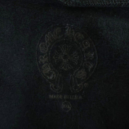 Chrome Hearts Vertical Logo Zip Up Hoodie Black — view 7