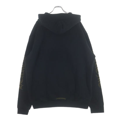 Chrome Hearts Vertical Logo Zip Up Hoodie Black — view 2