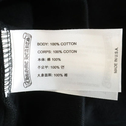Chrome Hearts Vertical Logo Zip Up Hoodie Black — view 8