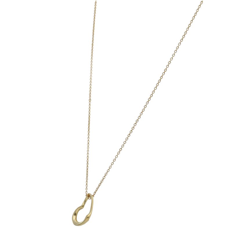 Tiffany & Co Open Heart Necklace 18k Yellow Gold — view 3