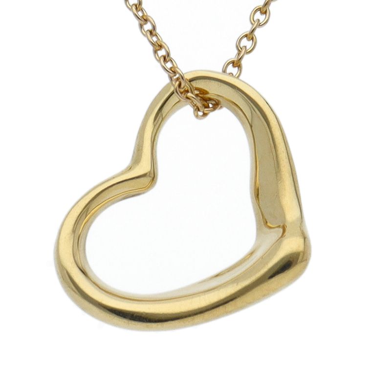 Tiffany & Co Open Heart Necklace 18k Yellow Gold