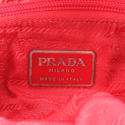 Prada Tessuto Nylon Triangle Logo Leather Shoulder Bag Crossbody Messenger — view 9